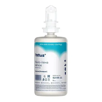 Мыло-пена жидкое для рук Tellus (eх. Tork) S4 Комфорт, мягкое, 1л, картридж, 520511