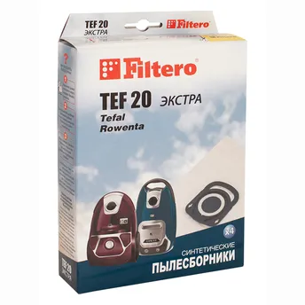 Фильтр-мешок (пылесборник) синтетический Filtero TEF 20 ЭКСТРА для пылесосов, 4шт/уп