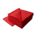 Салфетки бумажные Lime 24х24см, 1-сл, красные, 400шт/уп, 410700