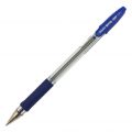 Ручка шариковая Pilot BPS-GP-F, линия 0,32мм, масляная, синяя, с манжетой, прозрачный корпус