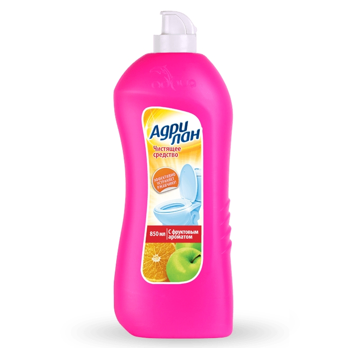 Средство чистящее для сантехники Адрилан, 850мл, с фруктовым ароматом