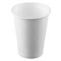 Стакан бумажный Ecocups 350/400мл, D90мм, 1-сл, без принта, белый, 50шт/уп