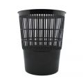 Корзина пластиковая 14л, решетчатая, черная