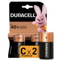Батарейки DURACELL "Basic" С (LR14, 14А), алкалиновые, 2шт/уп